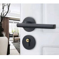 SL08 Door Handles with Lock Interior Doors 35-45mm Door Lock with Keys Mute Lock